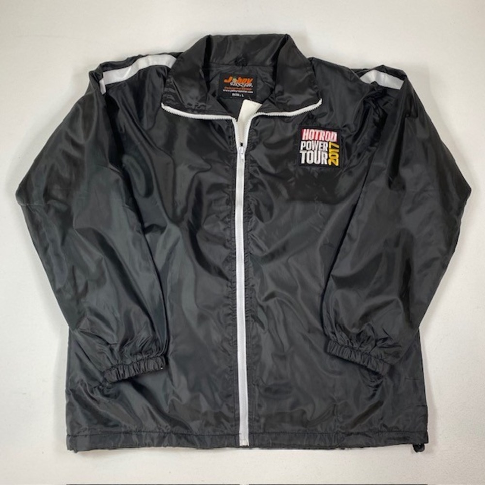 Hotrod Power Tour 2017 Black and White Jacket Johnny Rock Star Size Large